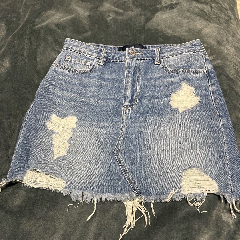 Hollister Ultra High-Rise Denim Jean Skirt